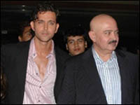 Hrithik Roshan With Rakesh Roshan