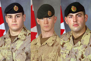 Three Canadian soldiers killed in southern Afghanistan