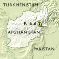 Kabul Afghanistan Map