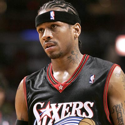 allen iverson tattoos. guard Allen Iverson,