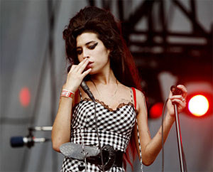 Amy Winehouse horsing around in St Lucia