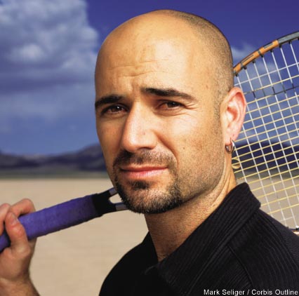 andy roddick hair transplant. Andy Roddick: Bald is