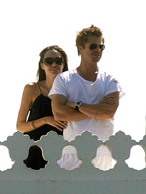 Pitt and Jolie move brood Pitt and Jolie move brood