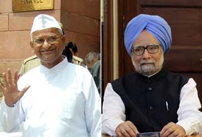  Anna Hazare writes to Manmohan Singh on Lokpal Bill impasse