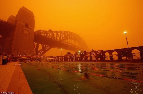 Skies turn red in NSW