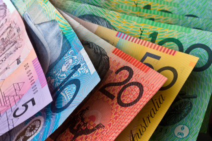 Australian dollar falls to lowest level since September 2010
