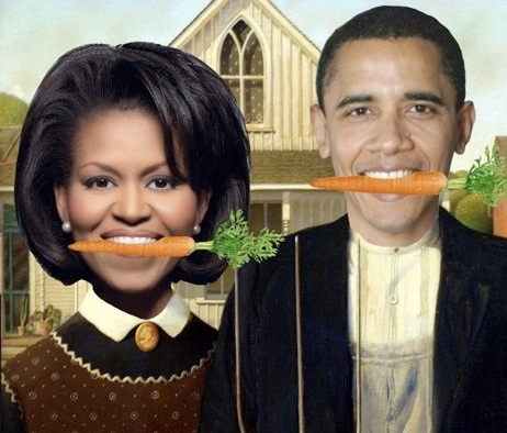 Obamas promote "homegrown" with White House veggie garden 
