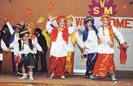 School students in Kolkata celebrate Basant Panchami