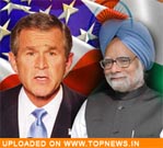 Bush, Manmohan have warm meeting, sans nuke deal signing