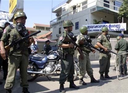 Cambodian police seize 61 home-made guns