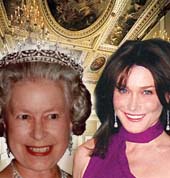 Carla Bruni & Queen Elizabeth