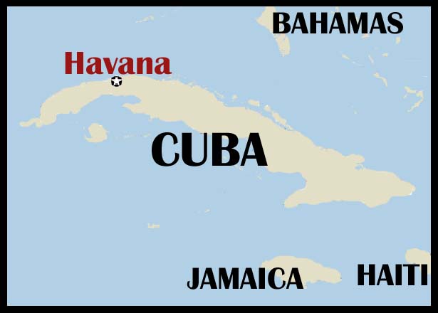Cuba's map