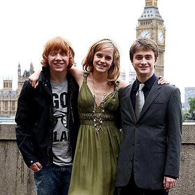  Daniel Radcliffe, Emma Watson and Rupert Grint are among `Hollywood''s 