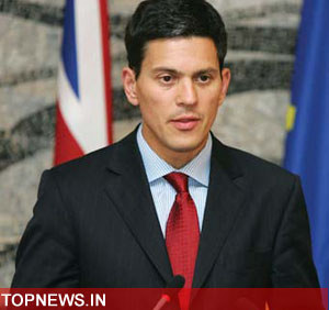 British Foreign Secretary David Miliband
