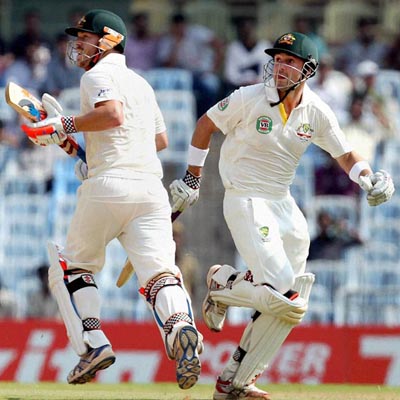 Australia 109 for no loss at lunch