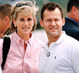 Princess Diana and Paul Burrell