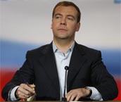 Russian President Dmitry Medvedev