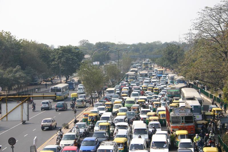 Driving in Delhi 