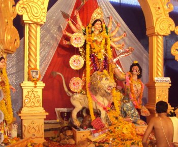 Businesses taking advantage of Durga Puja to promote their products