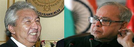 Ednan Karabaev and External Affairs Minister Pranab Mukherje