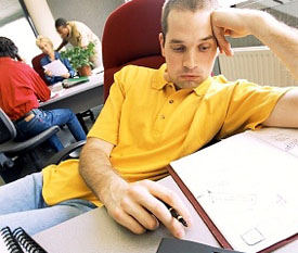 Move around at work to maintain concentration Move around at work to maintain concentration