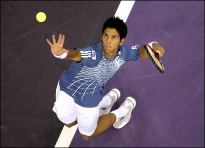 Melbourne January 29 Tennis star Fernando Verdasco who has just broken 