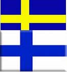 Finland and Sweden flag