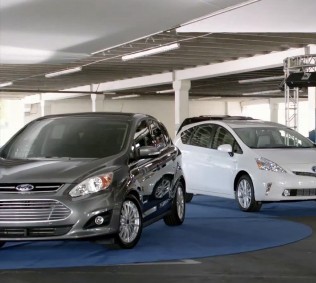 Ford’s new C-Max hybrid ads go head-on at Toyota Prius v hybrid
