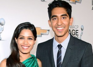 Freida Pinto and Dev Patel can’t keep their hands or eyes off each other 