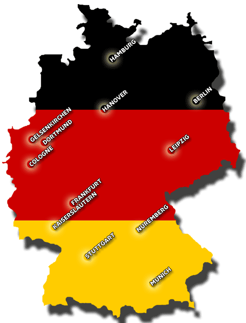 map of belgium and germany. in Germany, Belgium and