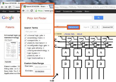 Google launches "Prior Art Finder" for its patent search tool