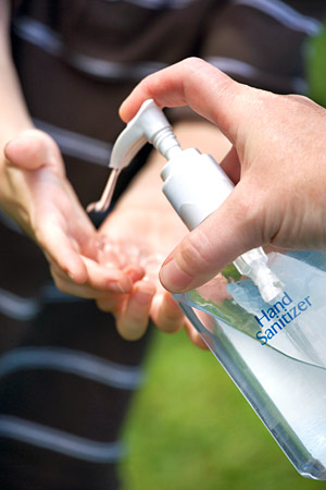 Hand sanitizers check viral infections