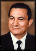 Egyptian President Hosny Mubarak