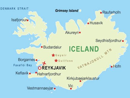 Iceland Map