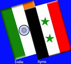 India, Syria Flag