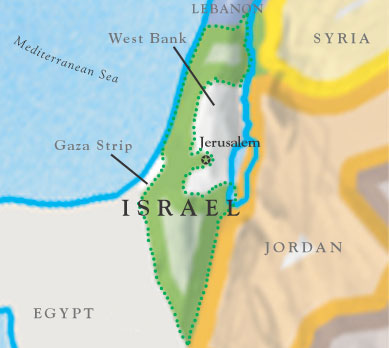 Map Of Israel Palestine. Israel Map