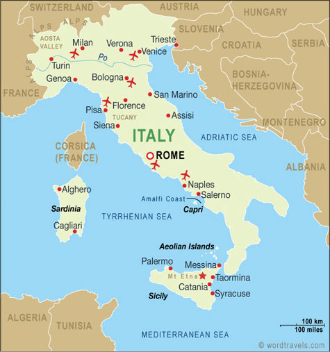 All flight activity at Milan's two airports, 