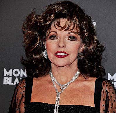 Joan Collins' strict beauty