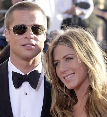 jennifer aniston with brad pitt