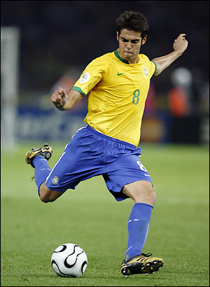 Brazilian striker Kaka may join Manchester City for 243 million pounds