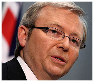 Kevin Rudd reassures foreign students about safety in Australia