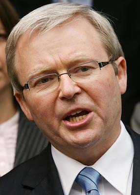 Australian Prime Minister Kevin Rudd