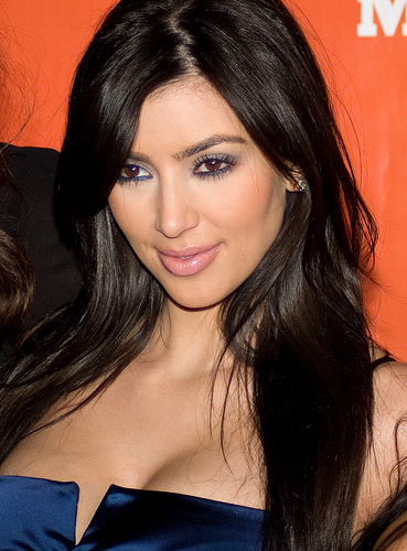 kim kardashian face