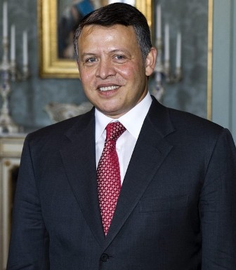 king abdullah ii wedding. Jordan#39;s King Abdullah stands