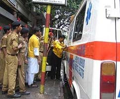 An explosion in the posh Theatre Road locality in Kolkata