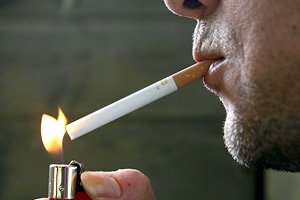 About half of those lighting cigarettes are secret smokers