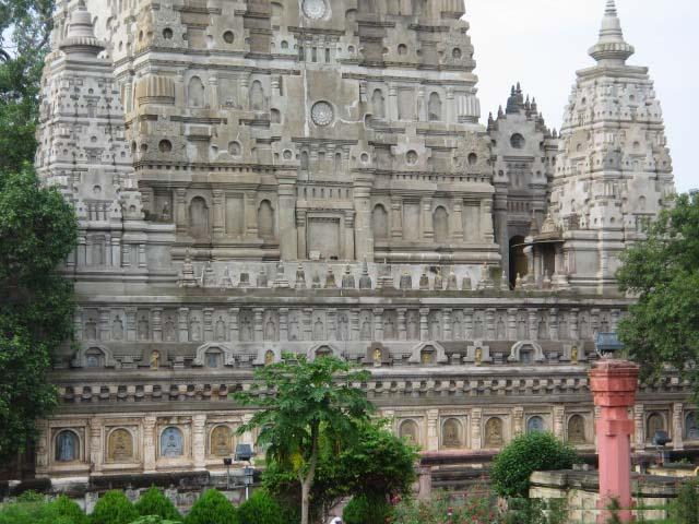 The Mahabodhi temple is a shrine in Bodh Gaya where the Buddha attained enlightenment.