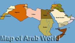 Map of Arab World