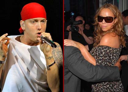 Eminem threatens to leak nude pics of Mariah Carey