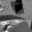 Mars Lander Sends Back Picture of Martian Dust  